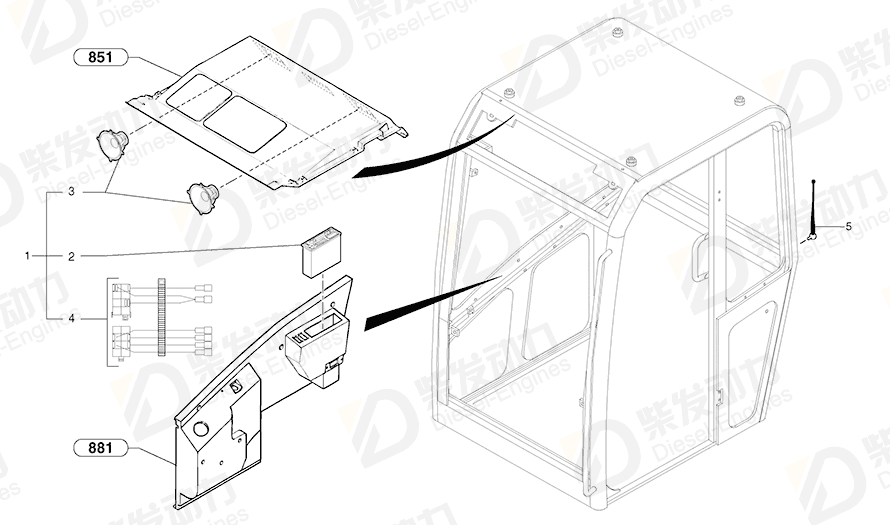 VOLVO Antenna 7411993 Drawing