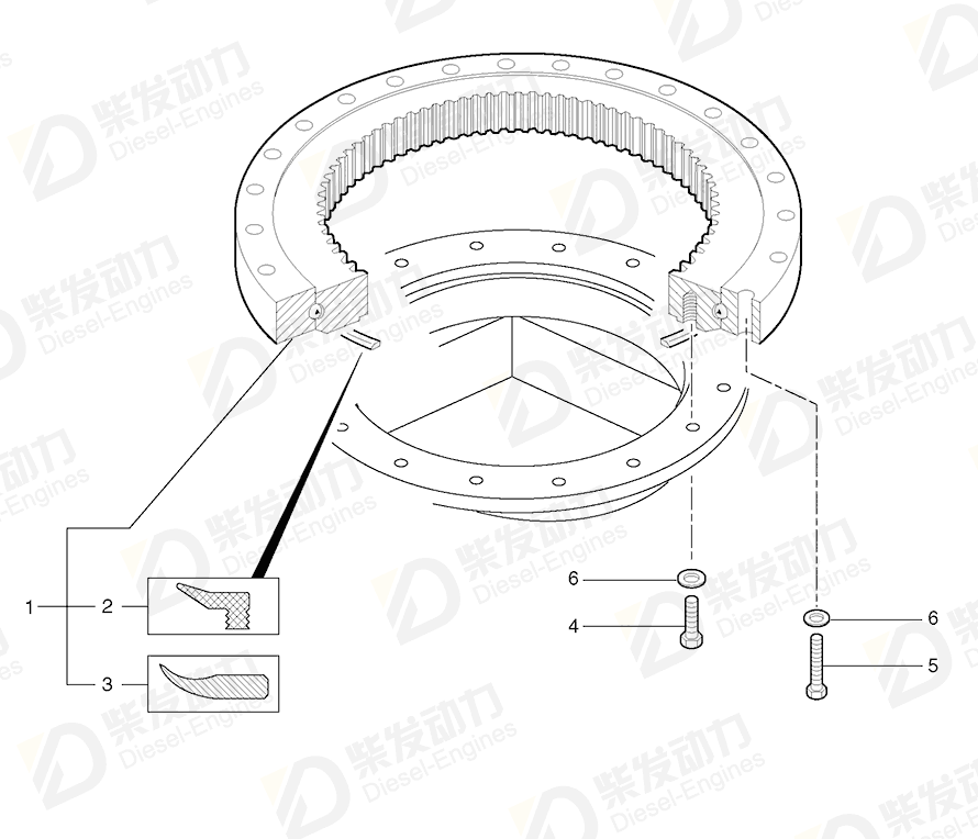 VOLVO Seal 14530856 Drawing