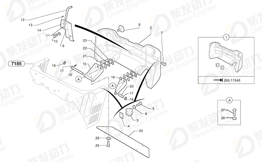 VOLVO Screw 4380067 Drawing