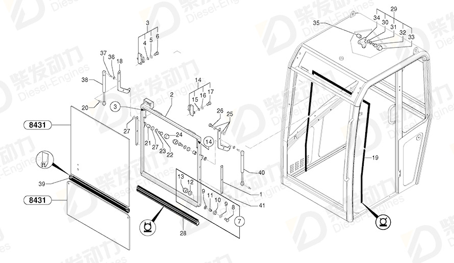 VOLVO Protecting cap 15214941 Drawing