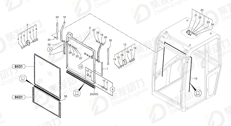 VOLVO Protecting cap 11715553 Drawing