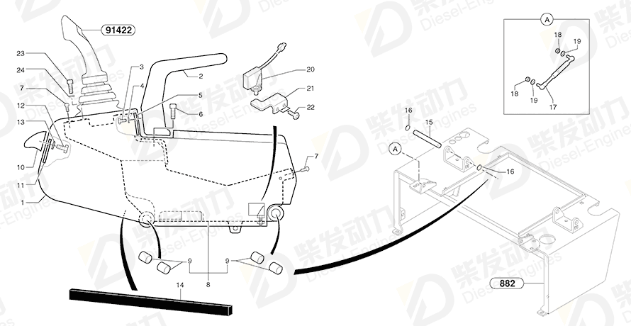 VOLVO Screw 4290017 Drawing