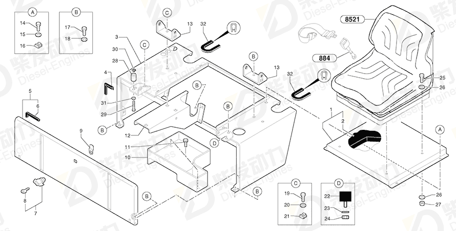 VOLVO Nut 11802431 Drawing