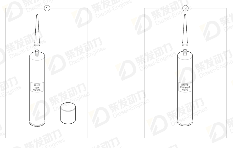 VOLVO Glue (kit) 7411989 Drawing