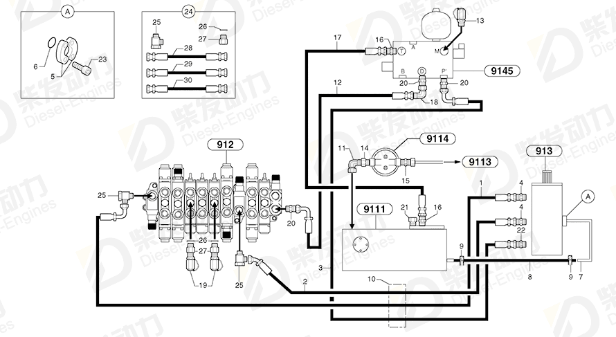 VOLVO Allen Hd Screw 13949434 Drawing