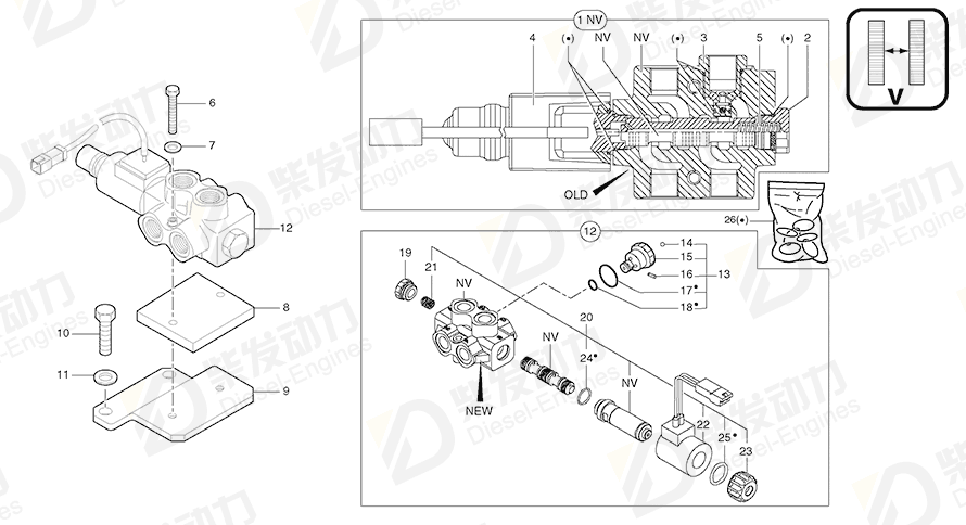 VOLVO Pin 7417199 Drawing