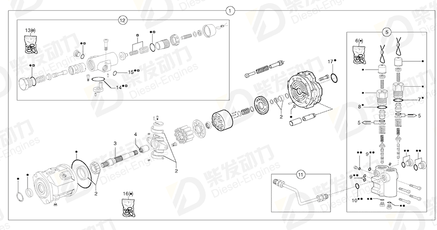 VOLVO O-ring 11992836 Drawing