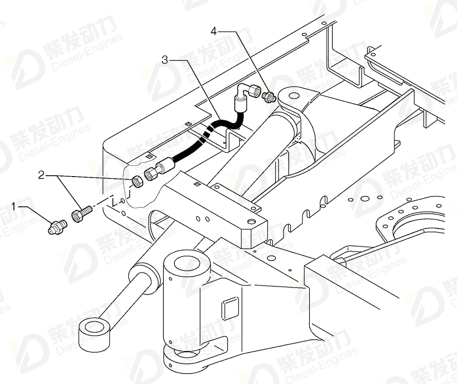 VOLVO Nipple 11802392 Drawing