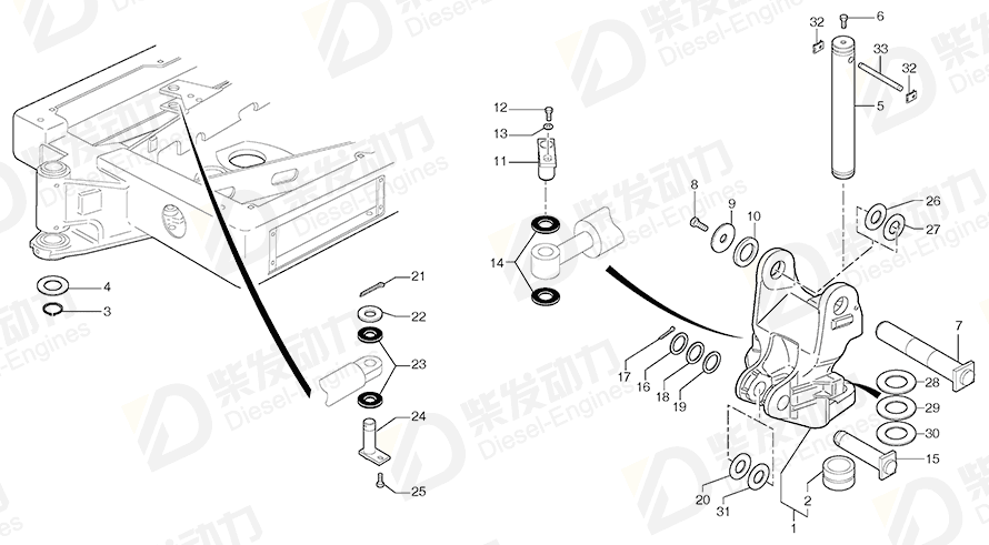 VOLVO Plain washer 960150 Drawing