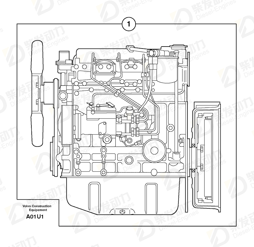 VOLVO Adapter 6820220 Drawing