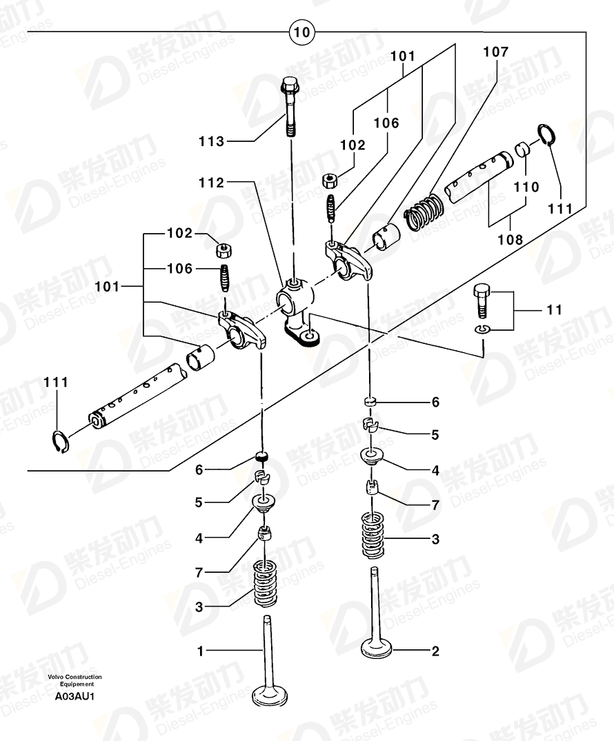 VOLVO Support 7416424 Drawing