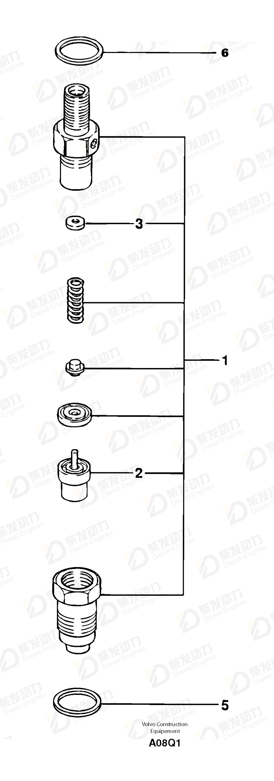 VOLVO Washer 7410679 Drawing
