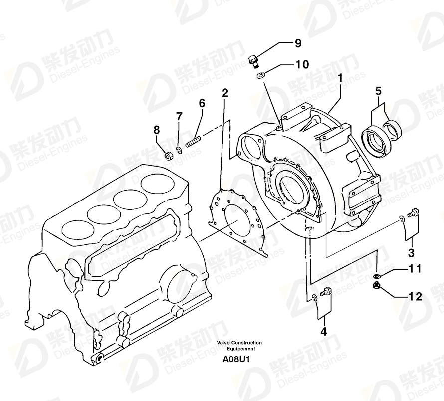 VOLVO Stud 7418121 Drawing