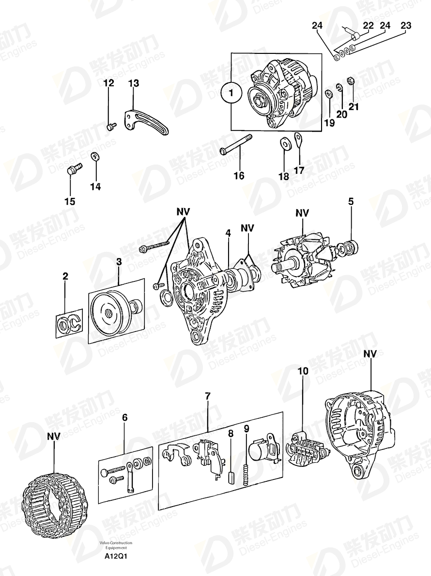 VOLVO Screw 7410095 Drawing