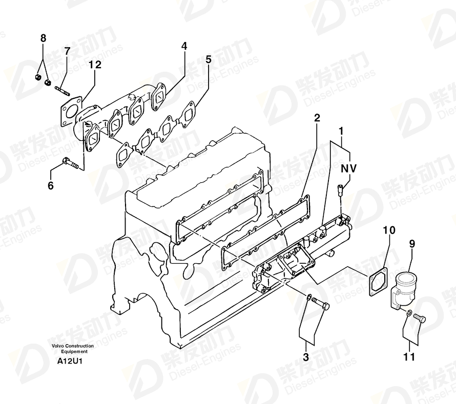 VOLVO Sealing 7416508 Drawing