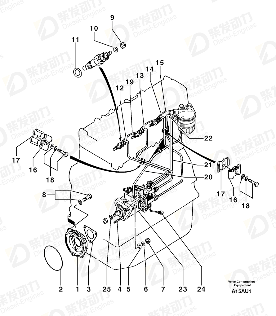 VOLVO Stud 7418194 Drawing