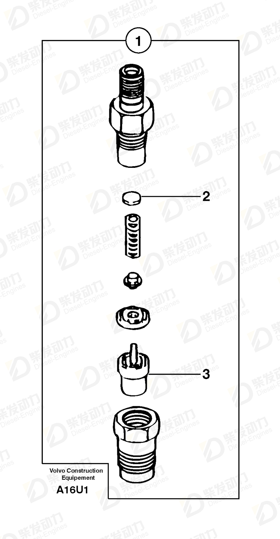 VOLVO Washer 7416543 Drawing