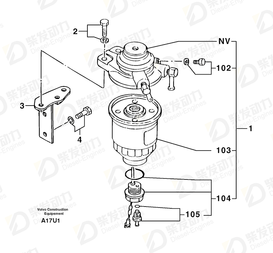 VOLVO Cartridge 7416590 Drawing