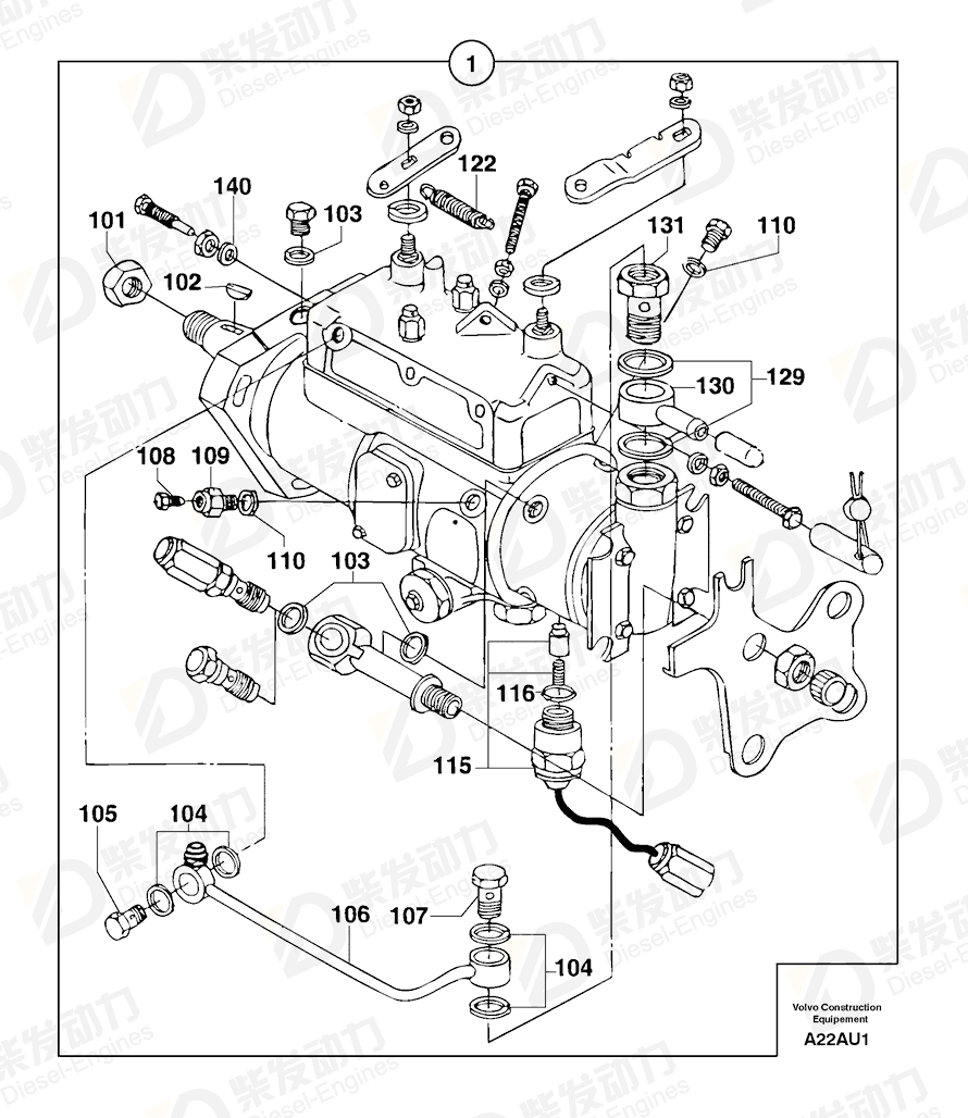 VOLVO Nipple 7418208 Drawing