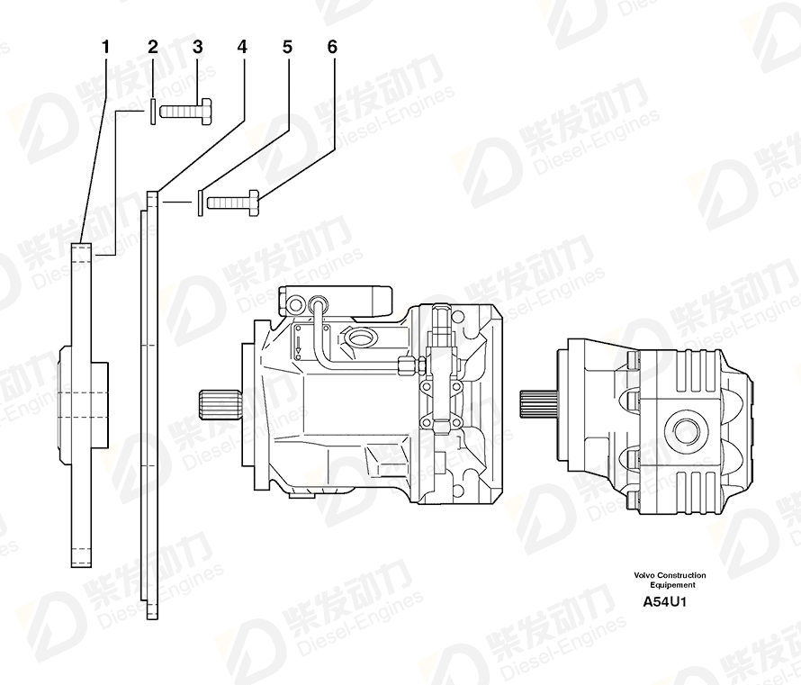 VOLVO Coupling Piece 5010084 Drawing