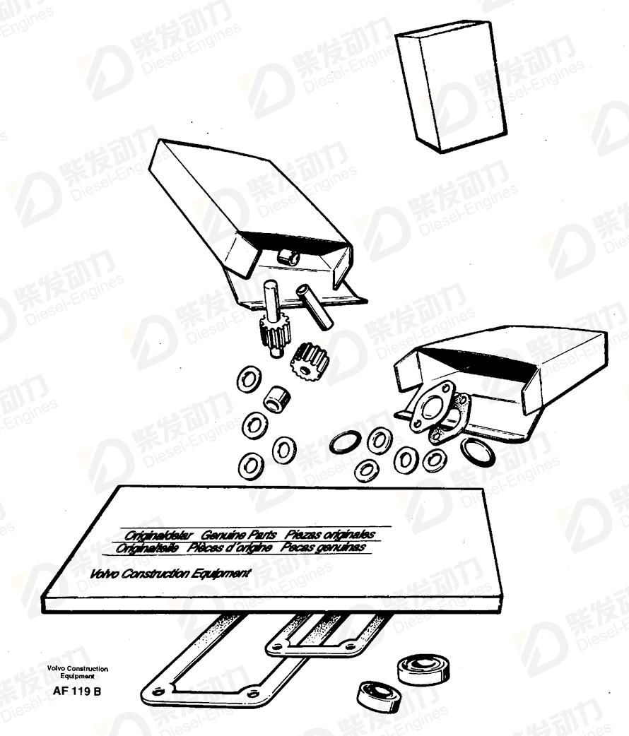 VOLVO Gasket kit 11997104 Drawing