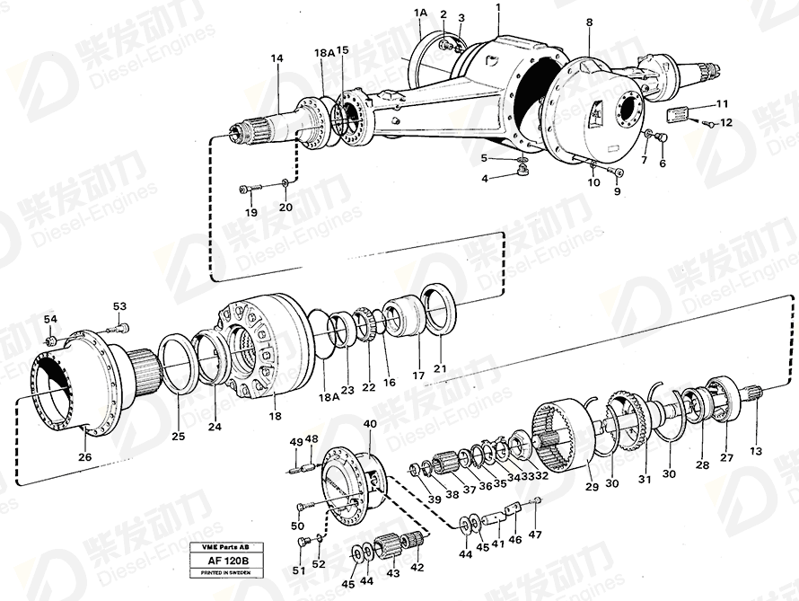 VOLVO Roller bearing 4880969 Drawing