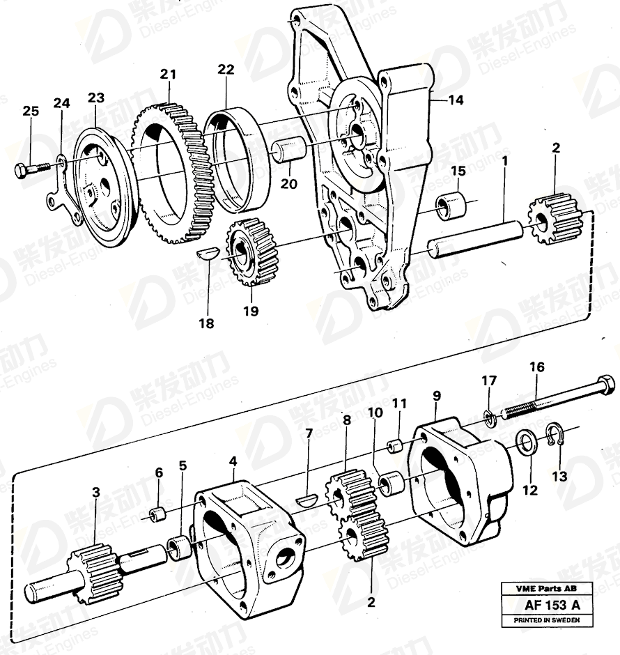 VOLVO Bearing bushing 941683 Drawing