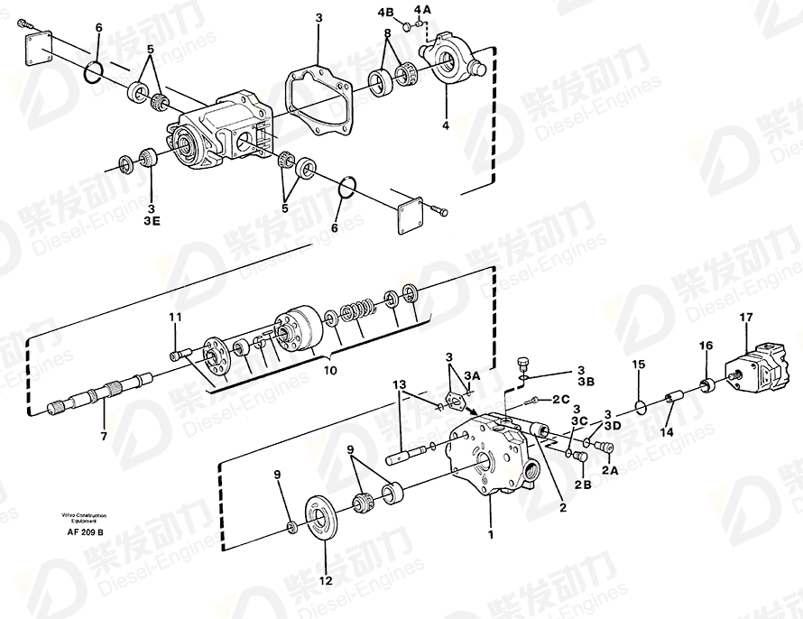 VOLVO O-ring 11704595 Drawing