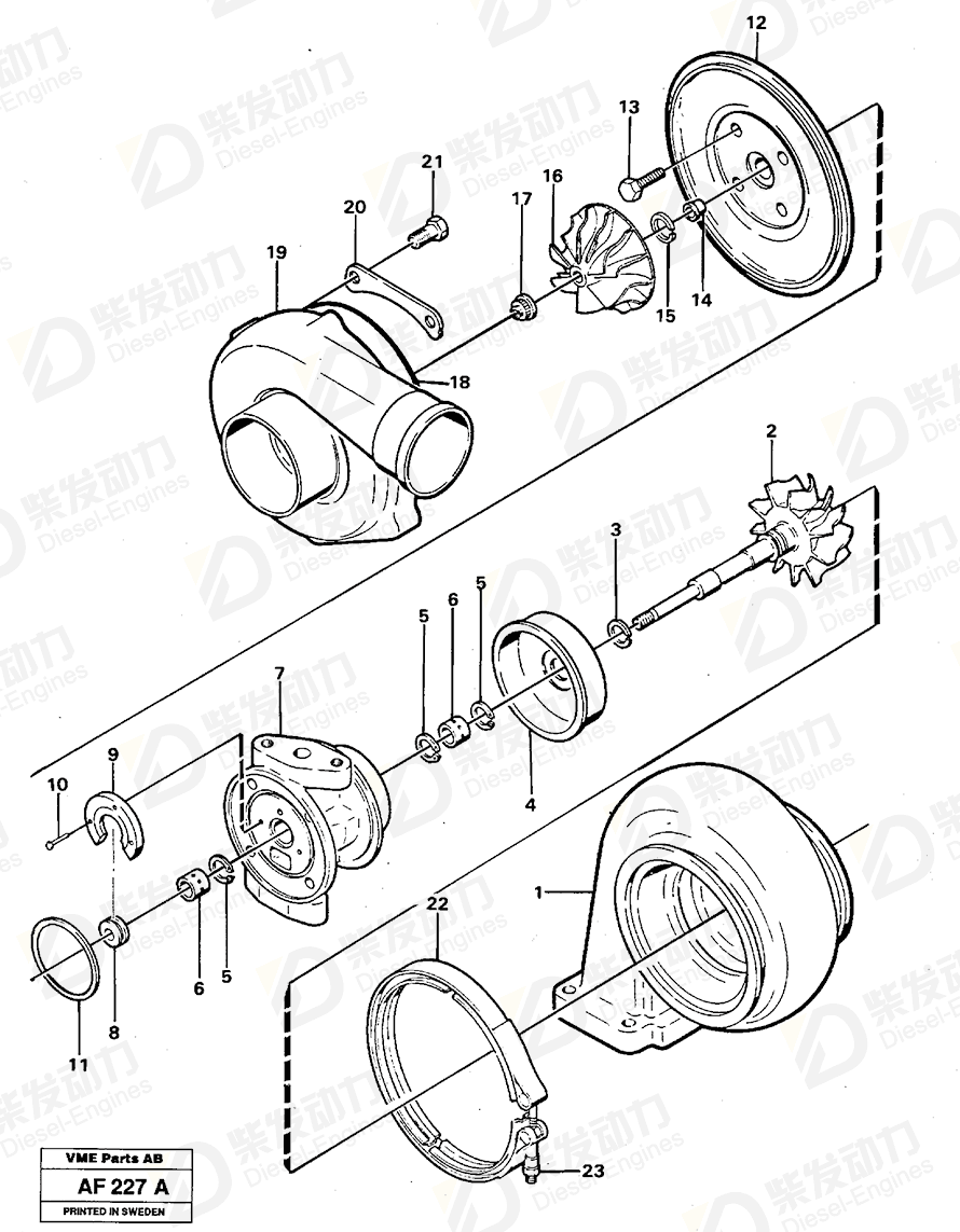 VOLVO Sealing ring 1696020 Drawing