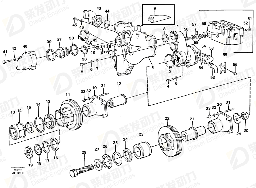 VOLVO Lock washer 11030747 Drawing