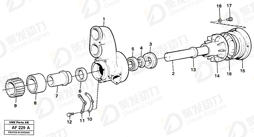 VOLVO Housing 1675946 Drawing