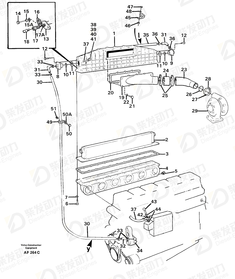 VOLVO Flange 424807 Drawing