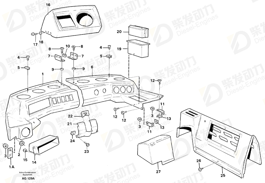 VOLVO Attaching bracket 11006919 Drawing