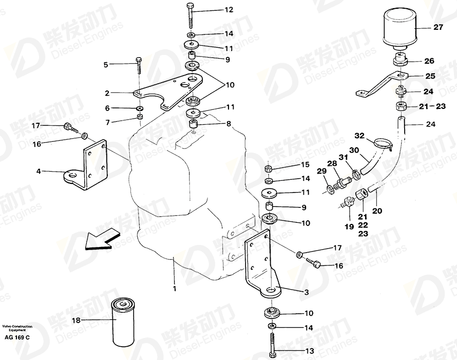 VOLVO Washer 4942715 Drawing