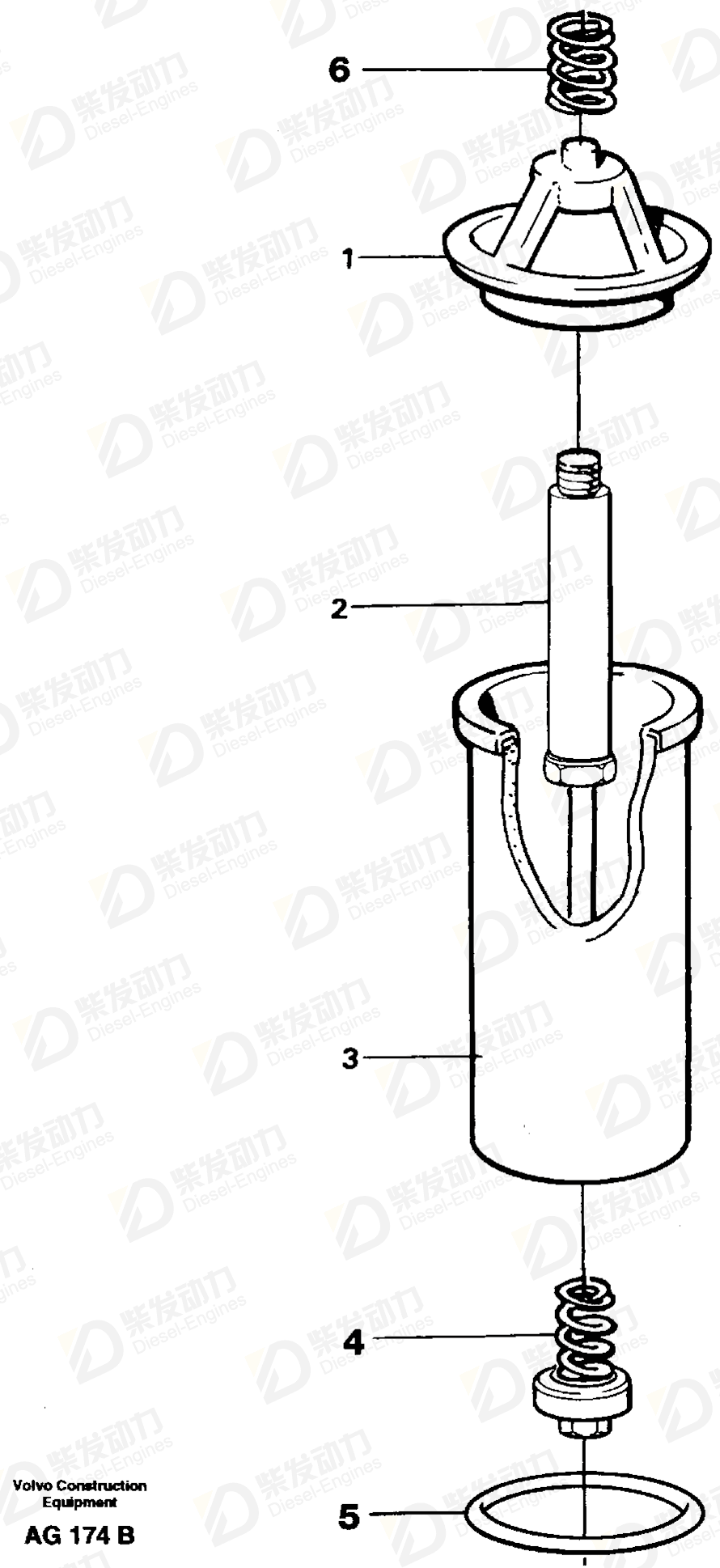 VOLVO Filter insert 11026931 Drawing VOLVO Filter insert 11026931 Drawing