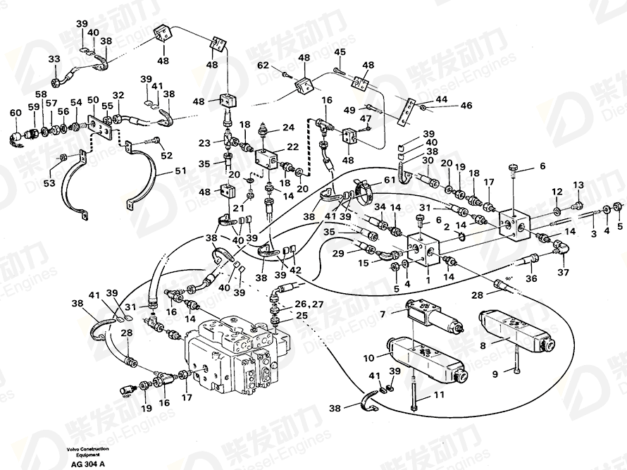 VOLVO Hose assembly 13932913 Drawing
