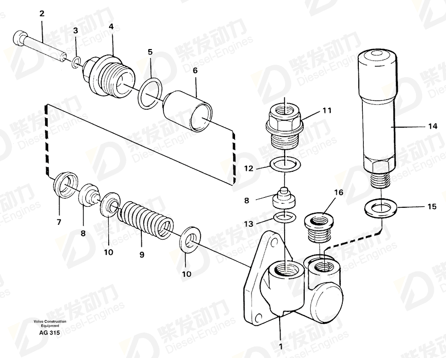 VOLVO Nipple 11987535 Drawing