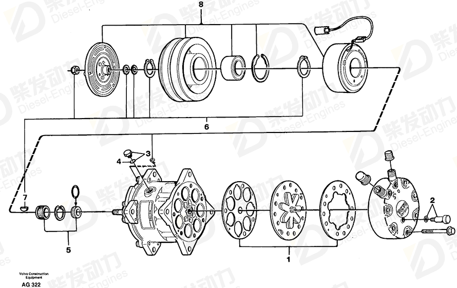 VOLVO Small parts kit 11703676 Drawing