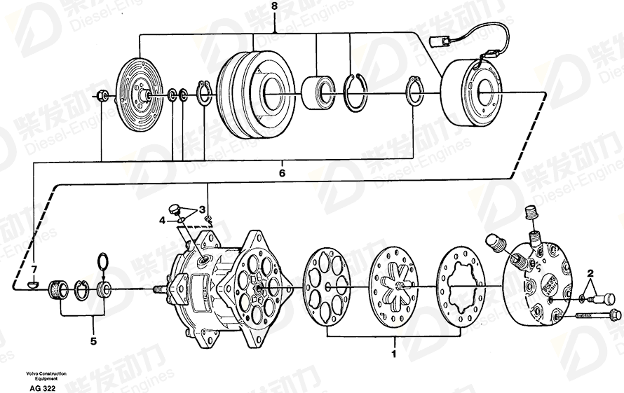 VOLVO Plug 3090745 Drawing