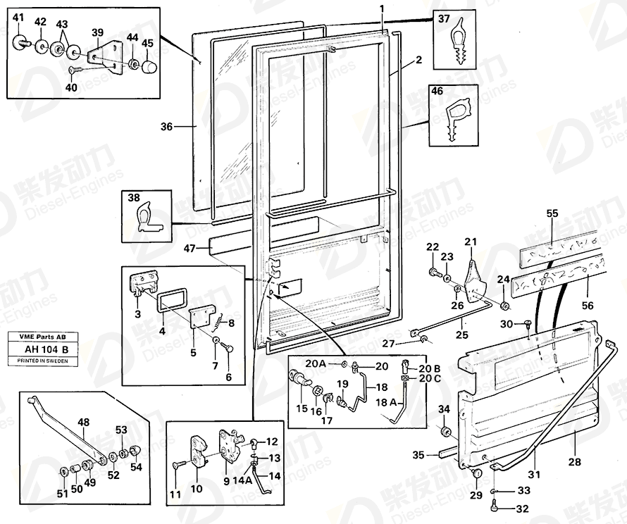 VOLVO Push button 11006726 Drawing