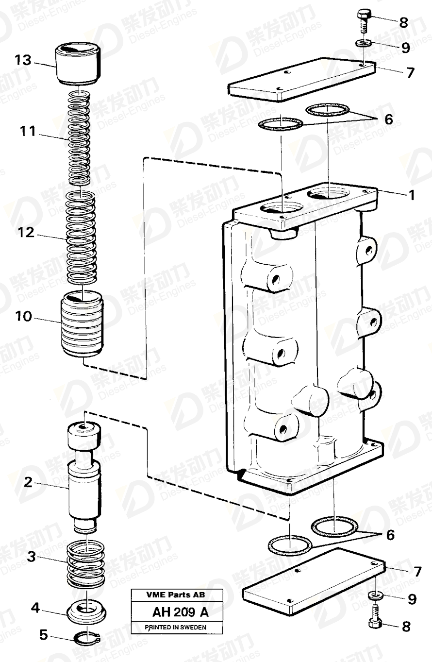 VOLVO Piston 4871606 Drawing