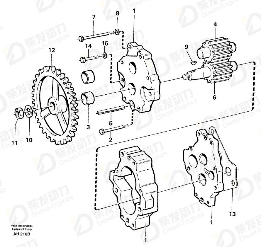 VOLVO Gear 4720074 Drawing