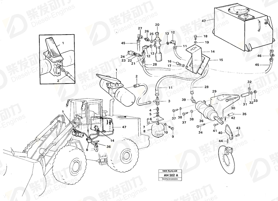 VOLVO Spacer sleeve 13930439 Drawing VOLVO Spacer sleeve 13930439 Drawing