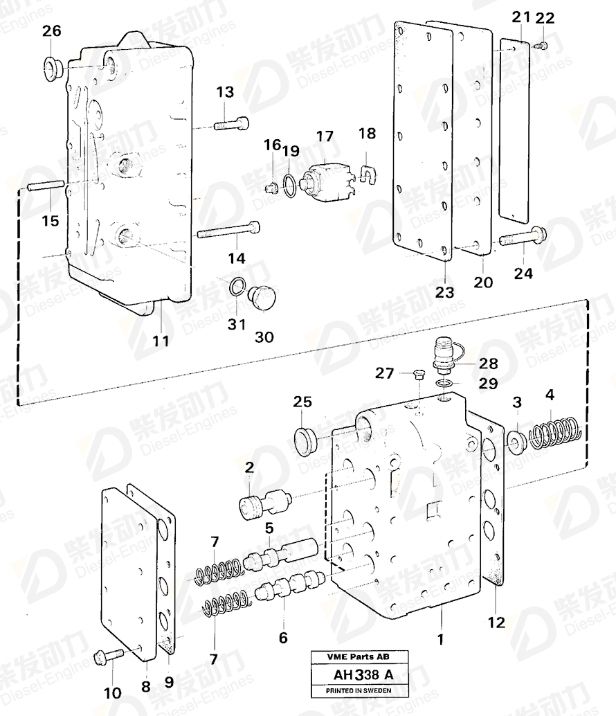 VOLVO Control plunger 4720787 Drawing