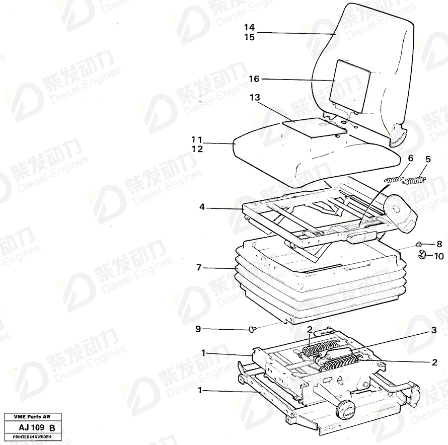 VOLVO Heater 6795883 Drawing