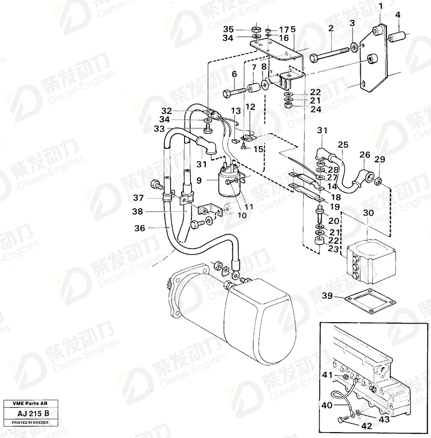 VOLVO Starter Element 471800 Drawing VOLVO Starter Element 471800 Drawing