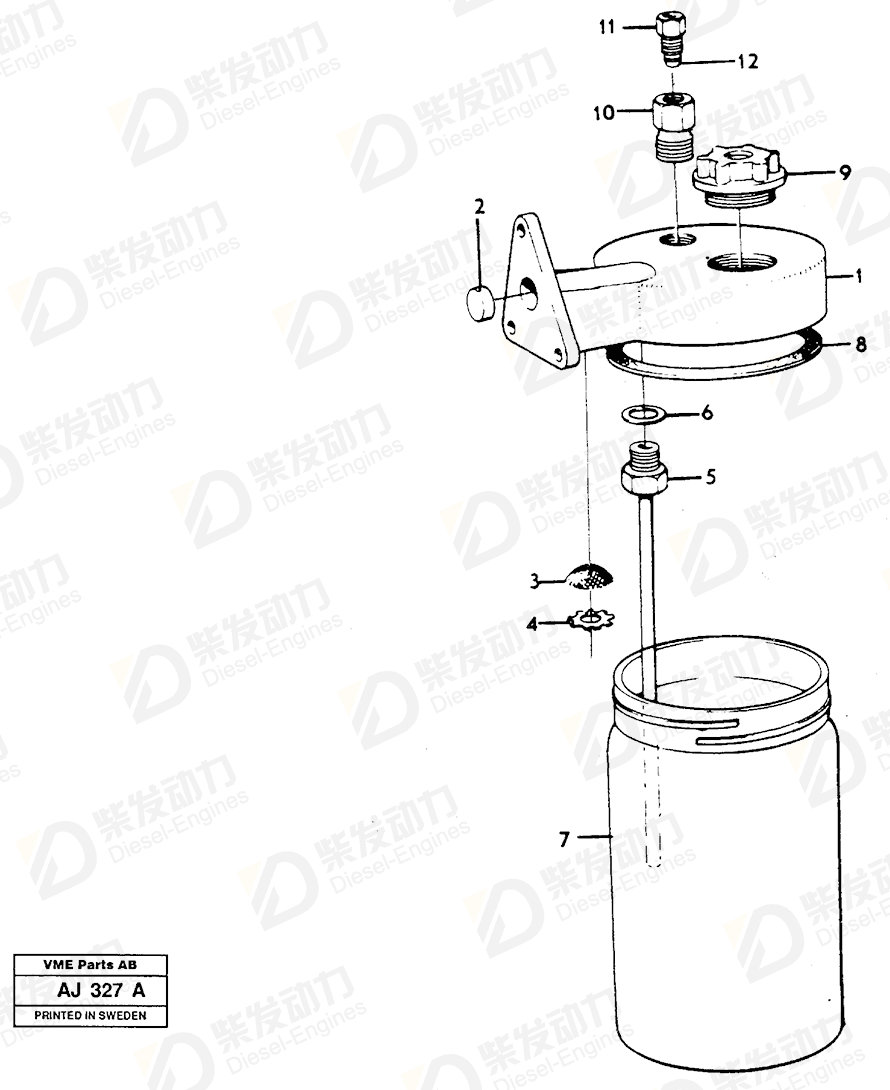VOLVO Fitting 954363 Drawing