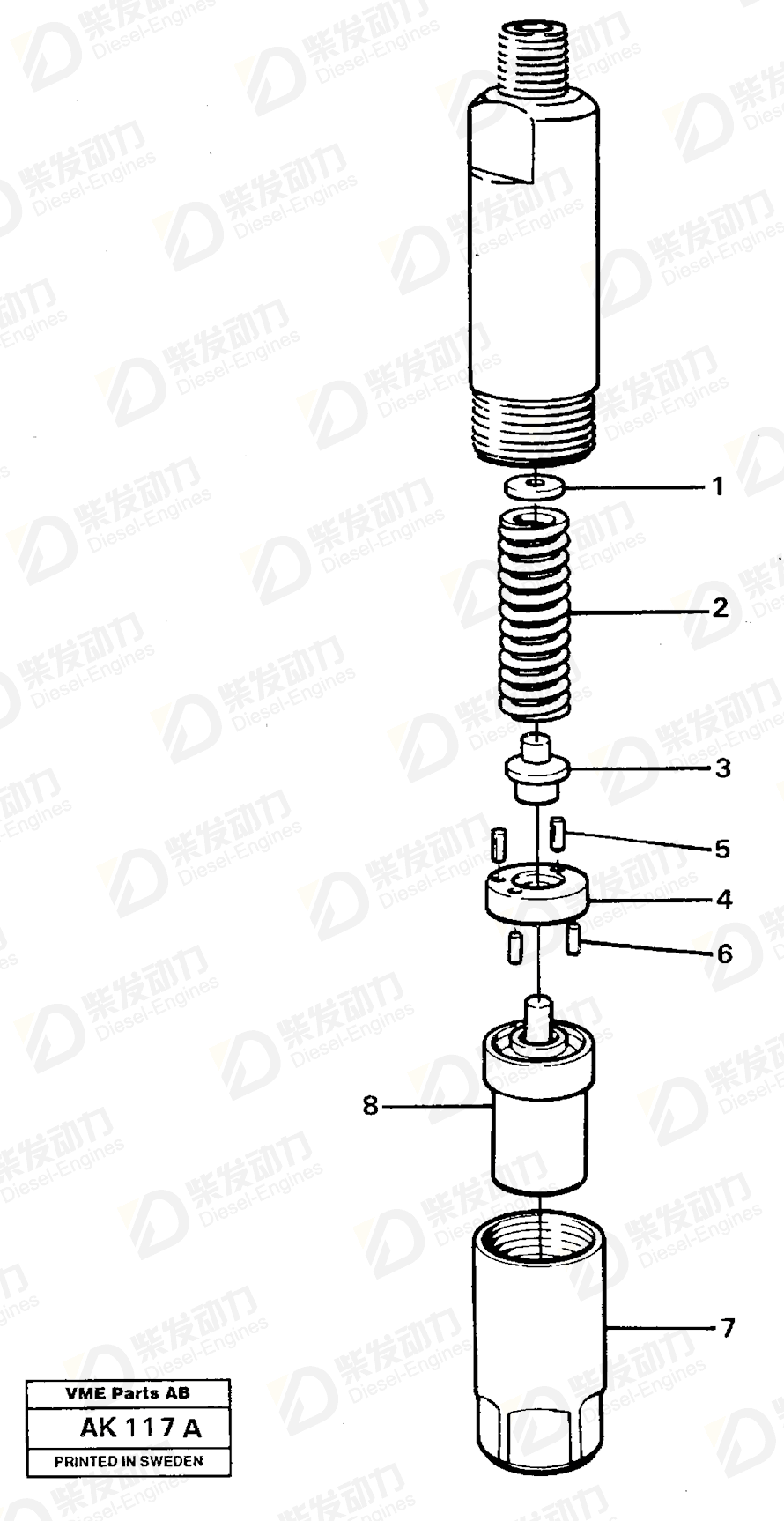 VOLVO Injector 478605 Drawing