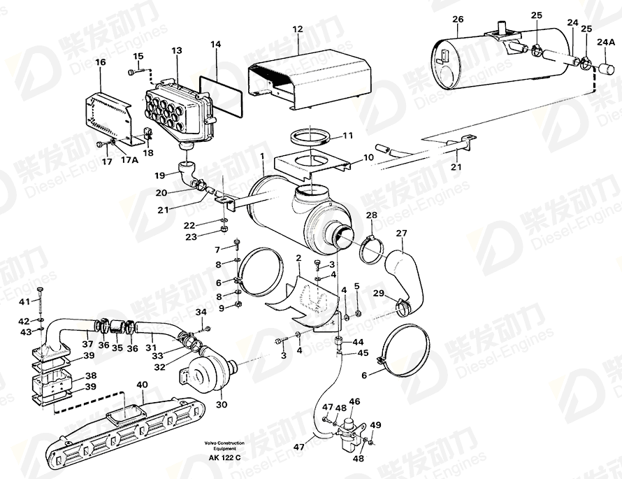 VOLVO intercooler 13949335 Drawing VOLVO intercooler 13949335 Drawing