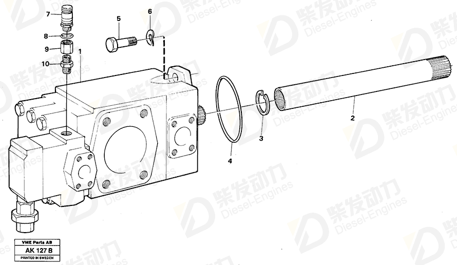 VOLVO Nipple 11093398 Drawing
